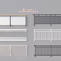 Modern Railings With Various Designs White Gray And Wooden Top Styles