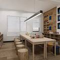 modern handmade classroom handmade space 3d model