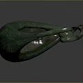 Vintage Bronze Scoop With Green Patina Surface And Traditional Design