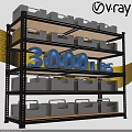 Garage Storage Shelving Unit With 3000 LBS Capacity And Organized Bins