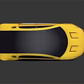 Yellow Futuristic Concept Car With Sleek Design And Solar Panel Roof