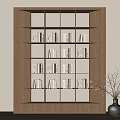 Modern Bookcase Bookshelf 3d model