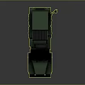 Green Military Truck with Missile Launcher System and Heavy Duty Six Wheeled Design