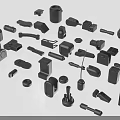 Premium Industrial Equipment With Various Mechanical Parts And Precision Engineering Components