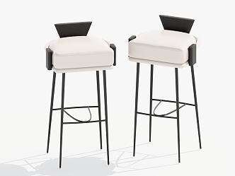 Modern Bar Chair Bar Stool High Stool 3d model