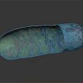 Blue Medical Device with Internal Orange Supportive Components and Ergonomic Design for Patient Therapeutic Care