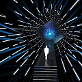 Modern Sci-Fi Channel Sci-Fi Tunnel 3d model