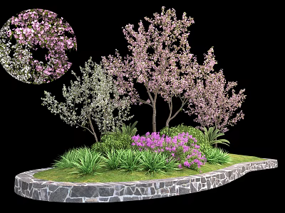 Modern Cherry Tree 3d model Modern Cherry Tree 3d model
