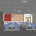 school classroom 3d model
