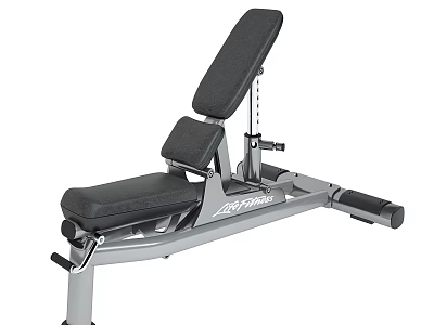 Adjustable Weight Bench with Padded Seat Backrest and Metal Frame for Home Gym Workouts 3d model