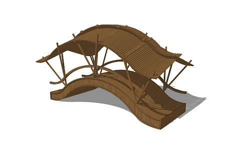 Chinese Bridge Tray 3d model