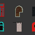 Various Decorative Doors In Different Styles And Colors For Home Decor