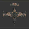 Camouflage Military Aircraft Model Showcasing Aerospace Design And Details