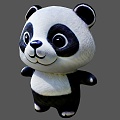 Panda Doll Toy Muppet Doll Panda Doll Bear Muppet Plush Toy Panda Pillow Animal Doll Doll Toy 3d model