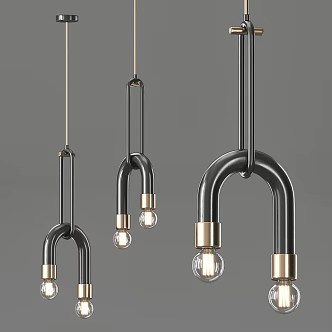 Light Luxury Chandelier 3d model