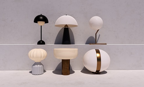 Modern table lamp 3d model