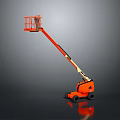 Orange Mobile Wheeled Telescopic Boom Lift Industrial Aerial Work Access Platform