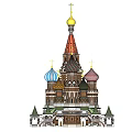 Ancient Historic Building With Colorful Domes Golden Onion Top Crosses Intricate Carvings And Layered Design