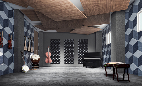 Modern Vocal Room 3d model