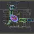 Shopping Mall Atrium With Domed Glass Ceiling Multi Level Shops And Circular Floor Design