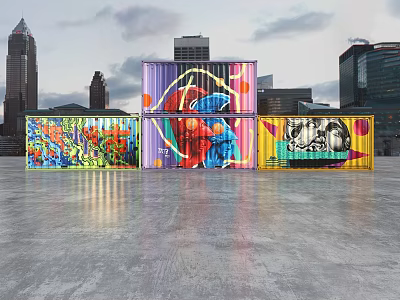 Industrial LOFT Container 3d model Industrial LOFT Container 3d model