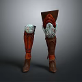 Decorative Leather Boots With Intricate Patterns For Daily Use And Comfortable Wear