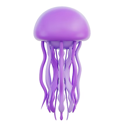 Modern Jellyfish Marine Life Cartoon Jellyfish 3d model Modern Jellyfish Marine Life Cartoon Jellyfish 3d model