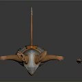 Fantasy Armored Rodent Like Creature With Spear And Warrior Attire