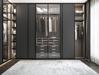 Modern Cloakroom Wardrobe 3d model