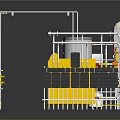 Electronic Electrical Industrial Equipment System With Pipes Control Cabinet And Storage Tank