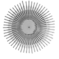 Round Decorative Mirror With Sunburst Wooden Sticks For Modern Interior Wall Decoration