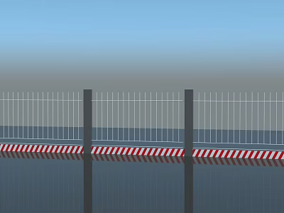 Color steel plate enclosure galvanized iron sheet enclosure sandwich plate enclosure steel structure enclosure site protection enclosure temporary isolation enclosure dustproof noise reduction enclosure road construction 3d model