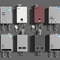 Electric water heater Gas water heater 3d model