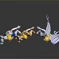 Anime Saint Seiya Action Figures in Gold Silver Blue Armor Poses