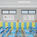 modern classroom 3d model