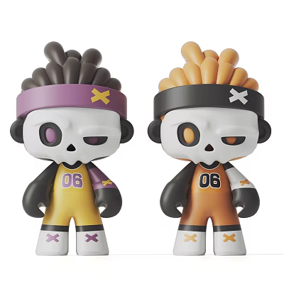 Modern ornaments tide play ornaments 3d model