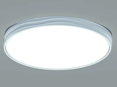 Modern Minimalist Circular White LED Flush Mount Ceiling Light Energy Saving For Living Room Bedroom 3d model