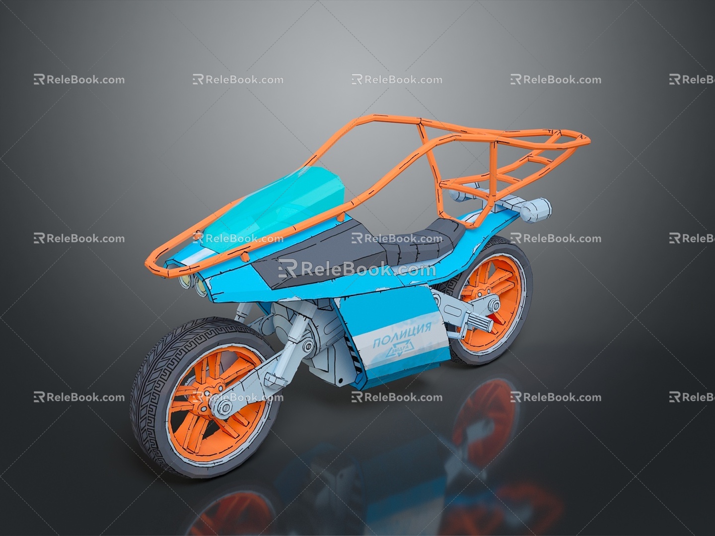 Motorcycle Two-wheeled Motorcycle Cross-country Motorcycle Road Race Motorcycle Motor Vehicle Transport 3d model