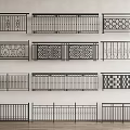 Decorative Iron Railings with Various Designs for Home Indoor Outdoor Use