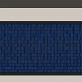 Modern Wall Decorated With Large Blue And Black Square Mosaic Art