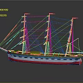 modern ship ancient ship ancient warship large ancient ship ancient warship 3d model