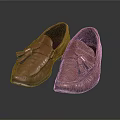Stylish Brown Leather Loafers With Tassel Detail For Men's Casual Formal Wear