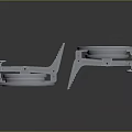 Shiny Circular Metal Components With Bolted Structure And Clamping Handles On Dark Background