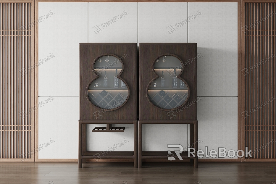 New Chinese Wine Cabinet model