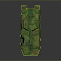 Military Armored Vehicle With Camouflage Paint Six Wheeled Design Turret And Cannon For Combat