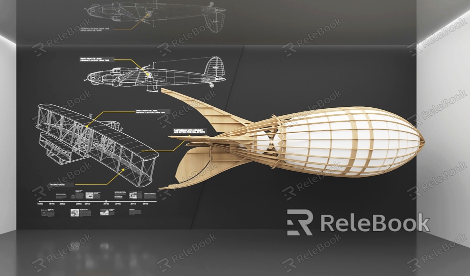 Atlas of Aviation Aircraft in Science and Technology Exhibition Hall model
