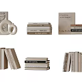 Minimalist Books And Magazines Stacked With Modern Design Various Sizes And Covers