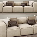 RH FULHAM UPHOLSTERED LEFT Multiplayer Sofa Modern Sofa Sandplace Art Sofa 3d model