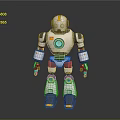Robot Assistant Small Robot Butler Robot Butler Figure Game Figure 3d model