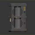 Industrial Heavy Duty Metal Machinery Part With Cast Iron Structure And Grid Holes